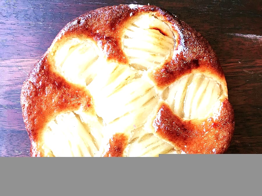 Burratina with tiger prawns and romesco sauce by chef Frederic Duval